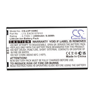 LG AGL29141 L-09C L09C L13 NTT DoCoMo AGL29141 Replacement Battery 2400mAh