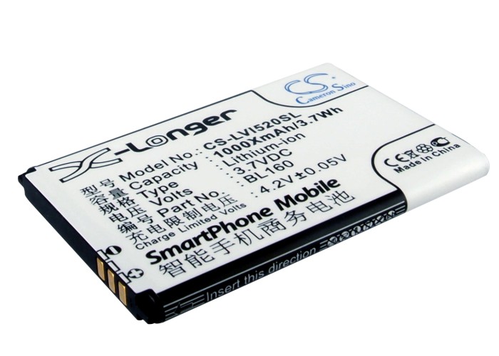 Lenovo I200 I520 BL160 Replacement Battery 1000mAh