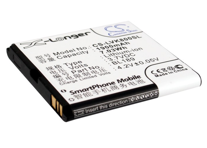 Lenovo K800 BL189 Mobile/SmartPhone Replacement Battery 1900mAh