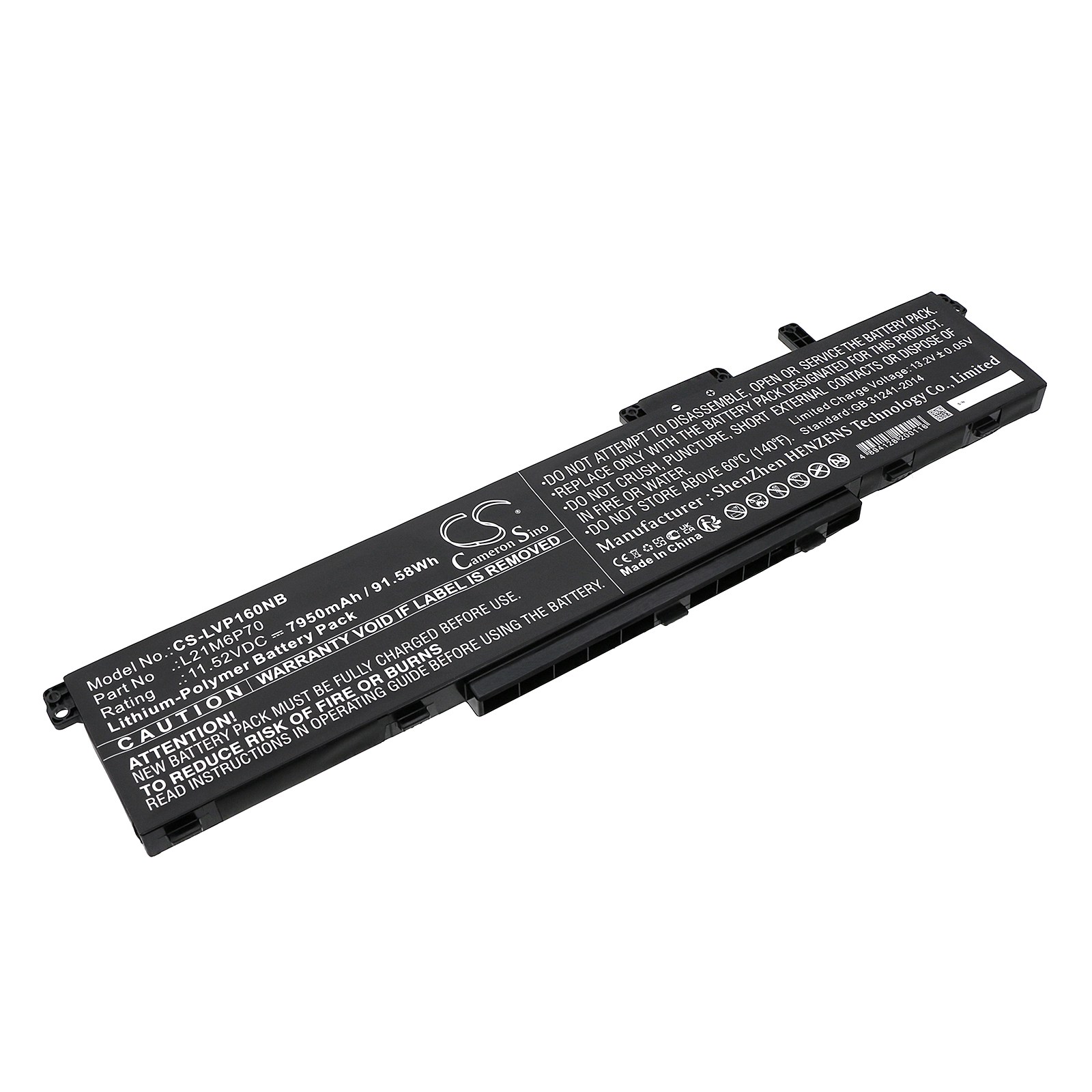 Lenovo ThinkPad P16 00CD 2022 Replacement Battery 7950mAh