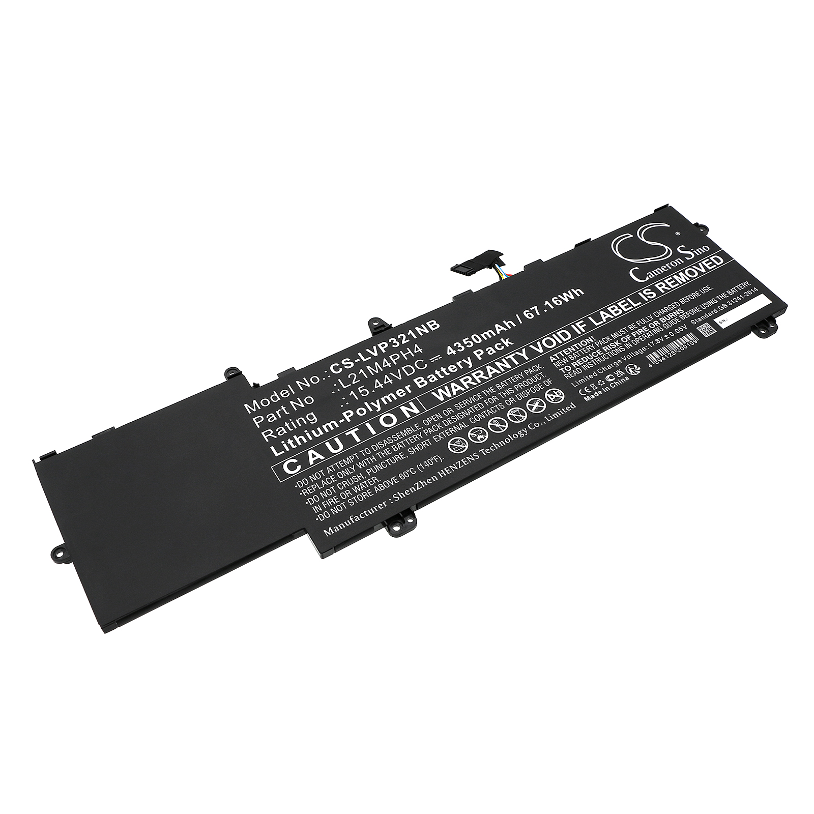 Lenovo 5B11H10608 L21C4PH4 Replacement Battery 4350mAh