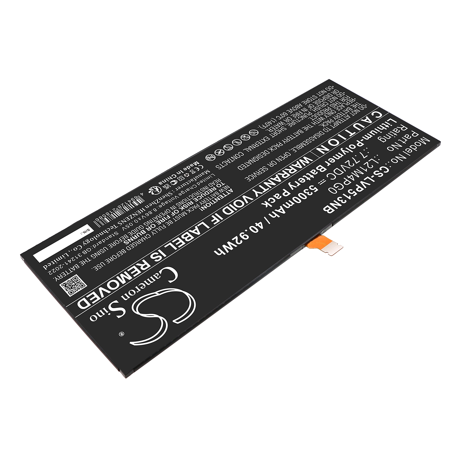 Lenovo L21C4PG0 IdeaPad Series Replacement Battery 5300mAh