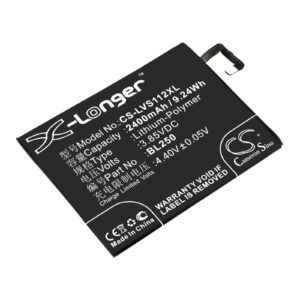 Lenovo S1a40 S1c50 Vibe S1 BL250 Mobile/SmartPhone Replacement Battery 2400mAh