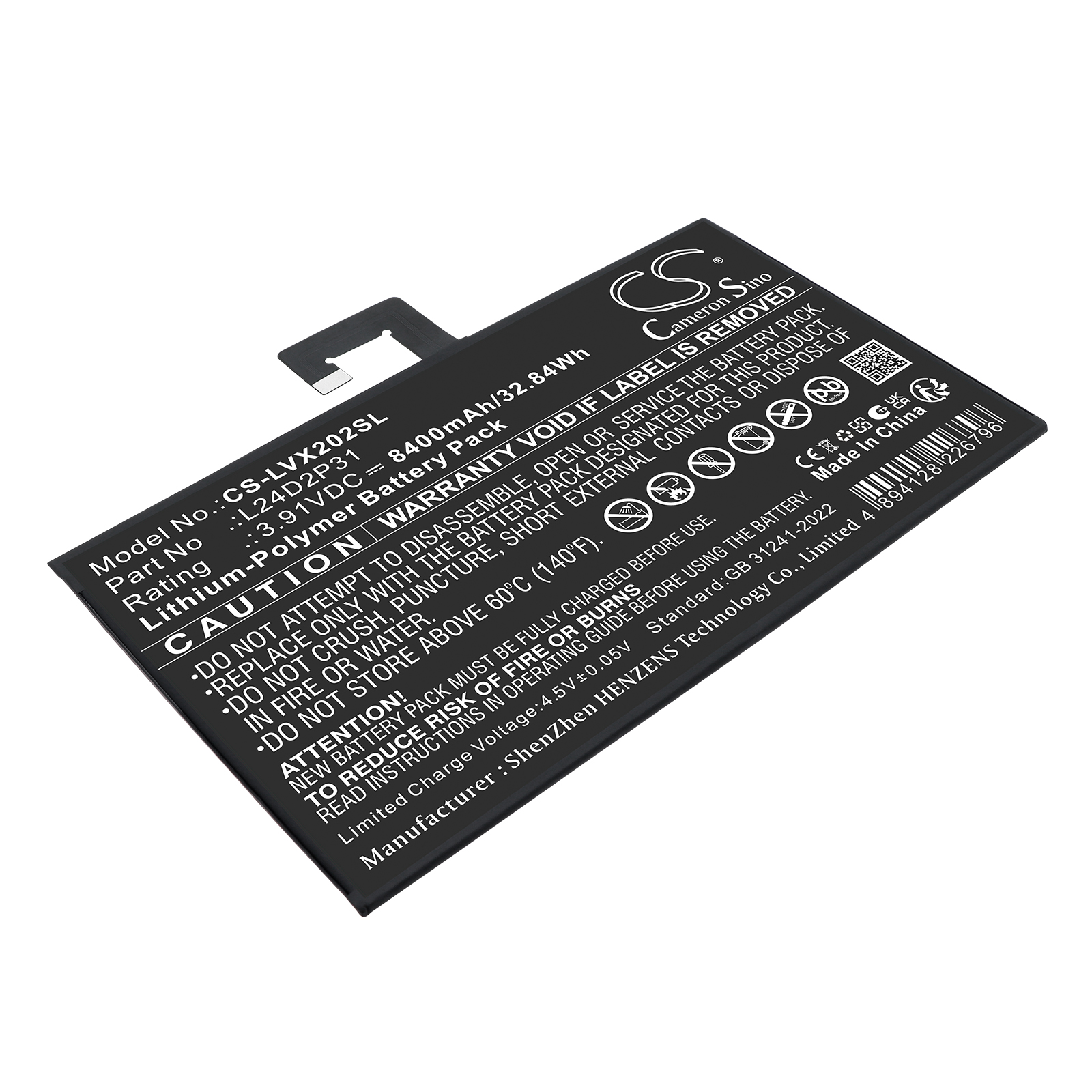 L24D2P31 Lenovo XiaoXin Pad Pro 2024 Replacement Battery