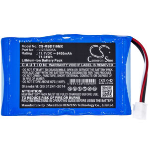 Mindray uMEC10 LI23S005A Medical Replacement Battery 6400mAh