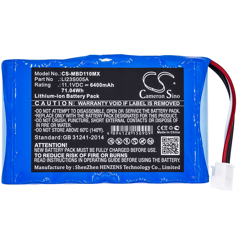Mindray uMEC10 LI23S005A Medical Replacement Battery 6400mAh