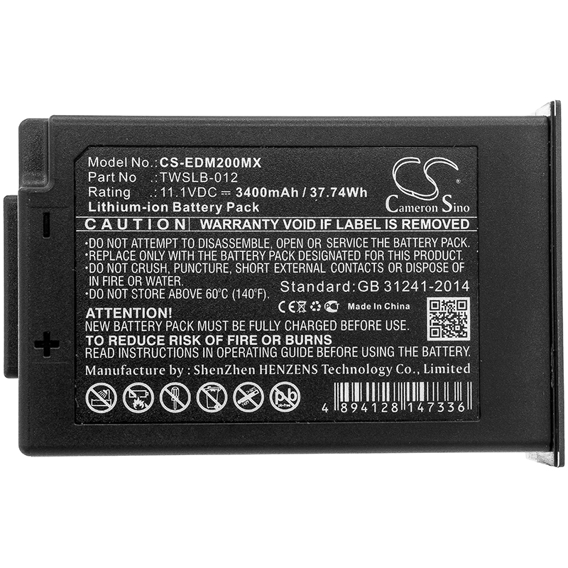 EDAN IM3 BATTERY TWSLB-012 Replacement Battery 3400mAh