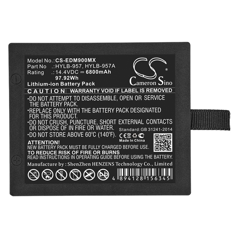 EDAN M8A M9 Omron HBP-3100 Medical Replacement Battery