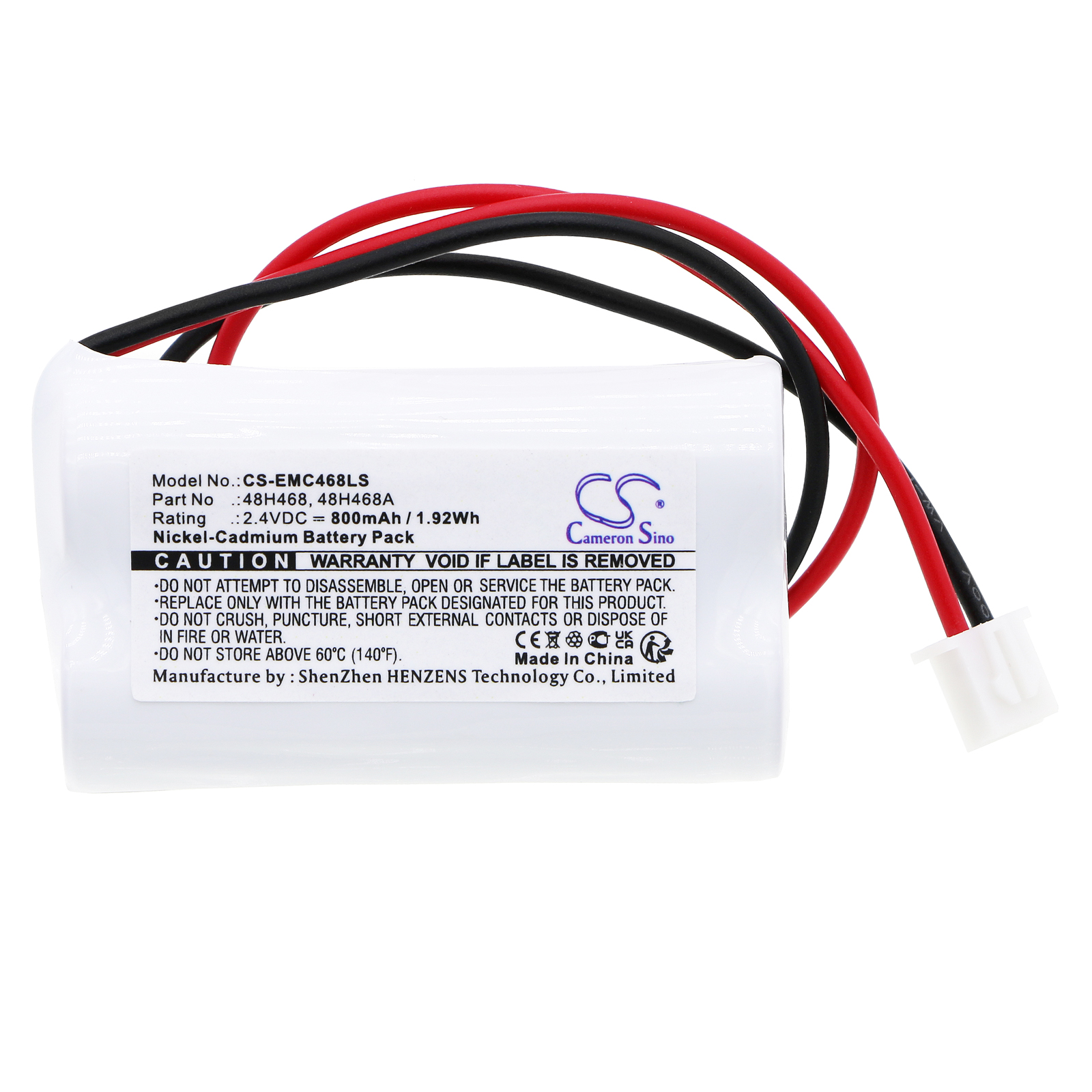 LumaPro 6CGL5 48H468 48H468A Emergency Lighting Replacement Battery 800mAh