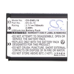 Nikon EN-EL19 Coolpix Series Replacement Battery 700mAh