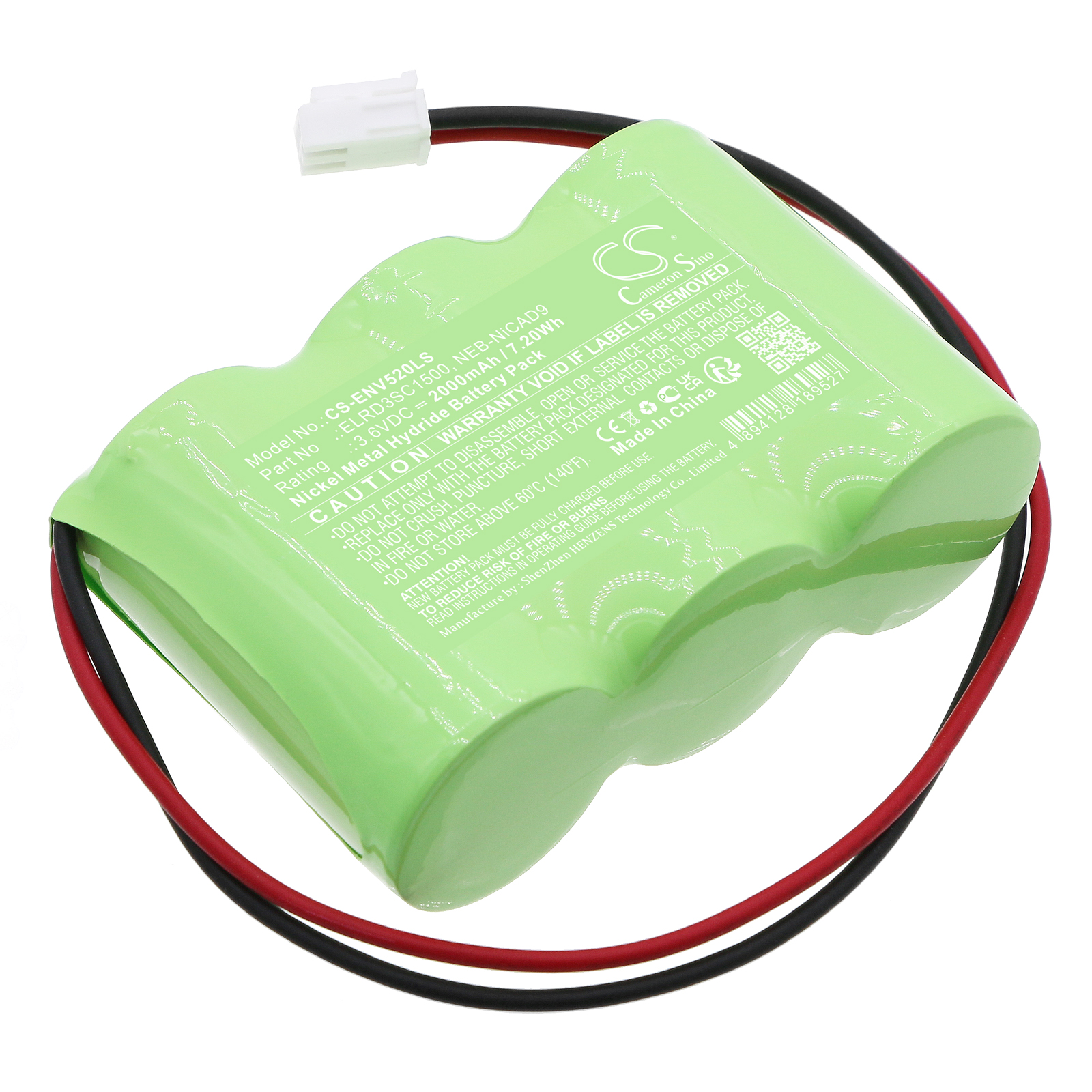 ELRO NV52 ELRD3SC1500 NEB-NiCAD9 Replacement Battery 2000mAh