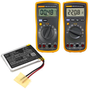Fluke 15B 17B HJ603040PL Replacement Battery 650mAh