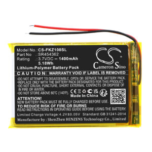 Falk SR454362 GPS/Navigator Replacement Battery 1400mAh