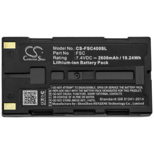FUJI FSC FSC-3 Ultrasonic Flow Meter FSC3 FSC4 Replacement Battery 2600mAh