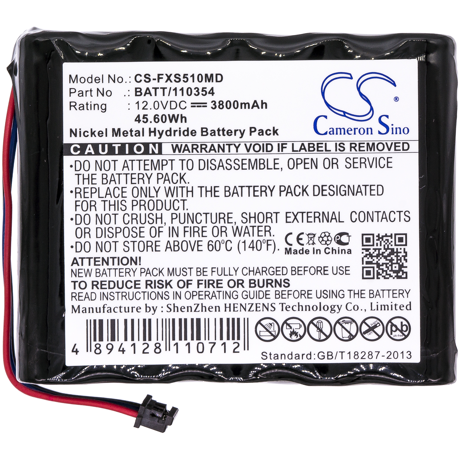 Fukuda Denshi 5100 Monitor Medical Replacement Battery