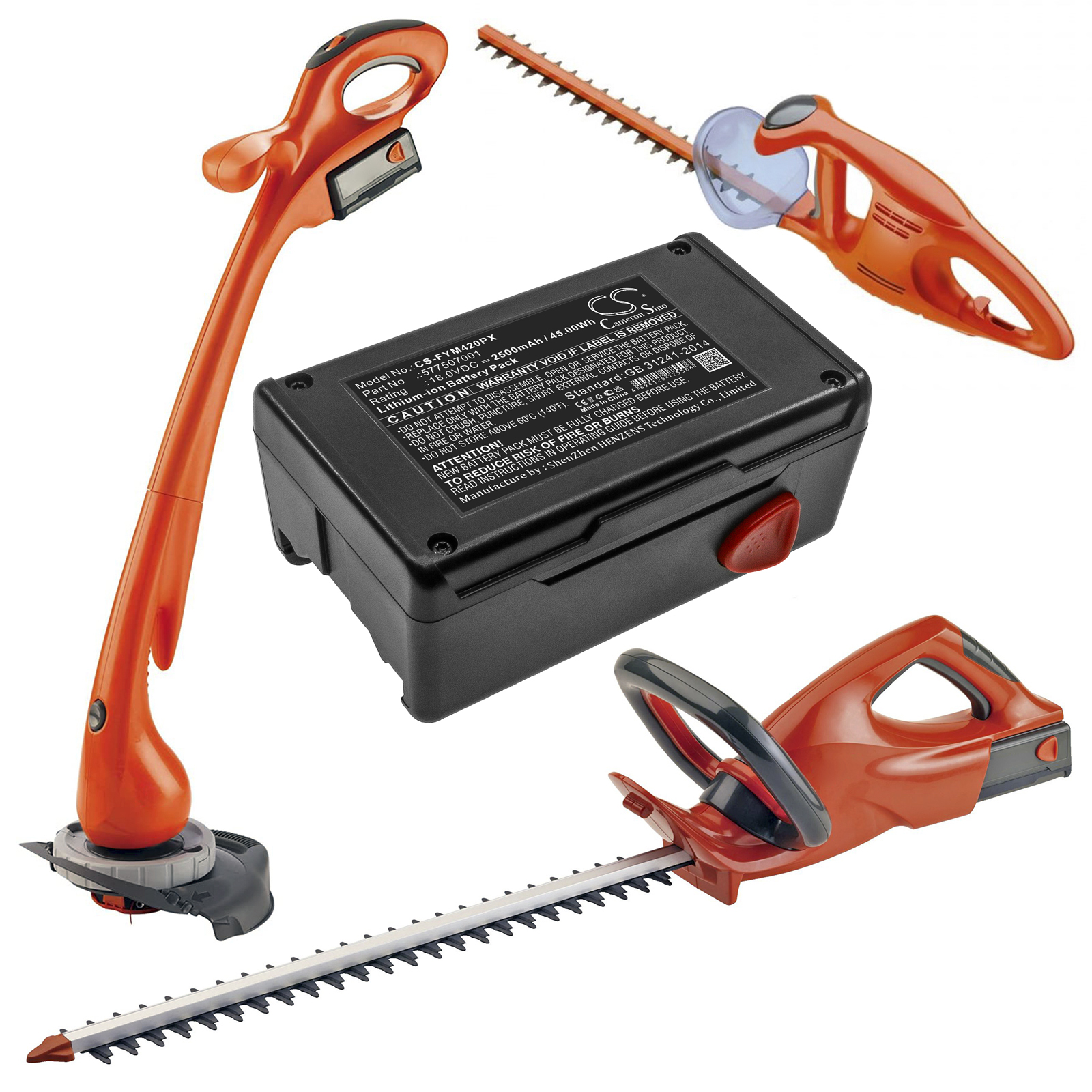 FLYMO BATTERI Replacement Battery 2500mAh
