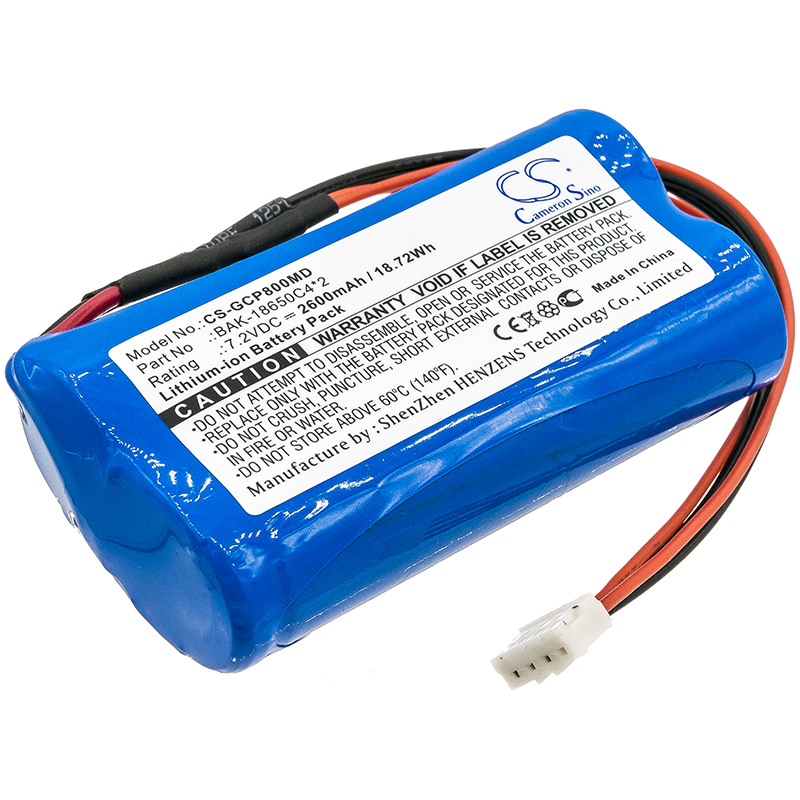 G-CARE SP-800 BAK-18650C4*2 Medical Replacement Battery 2600mAh