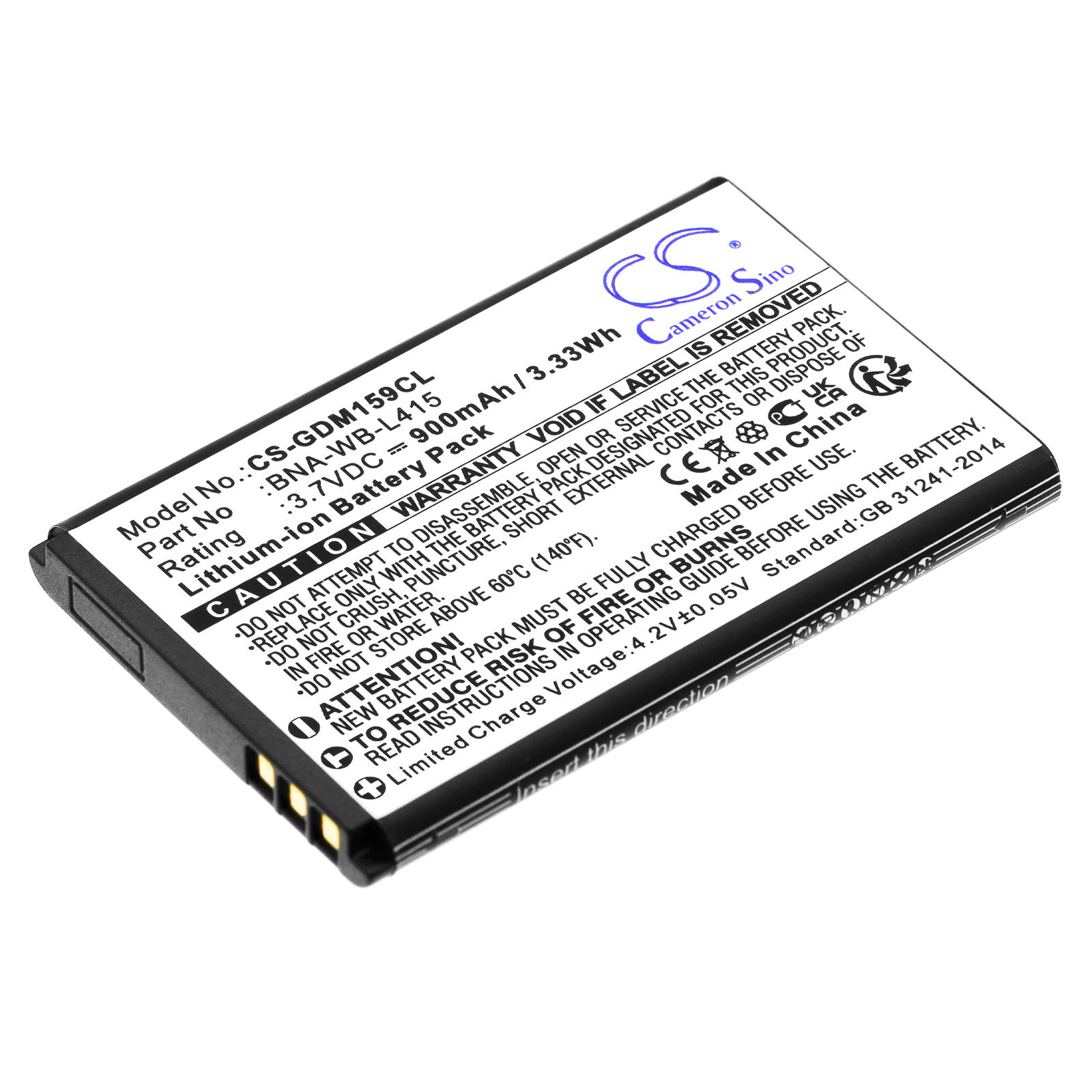 Grandstream 1595 Cordless Phone Replacement Battery 900mAh
