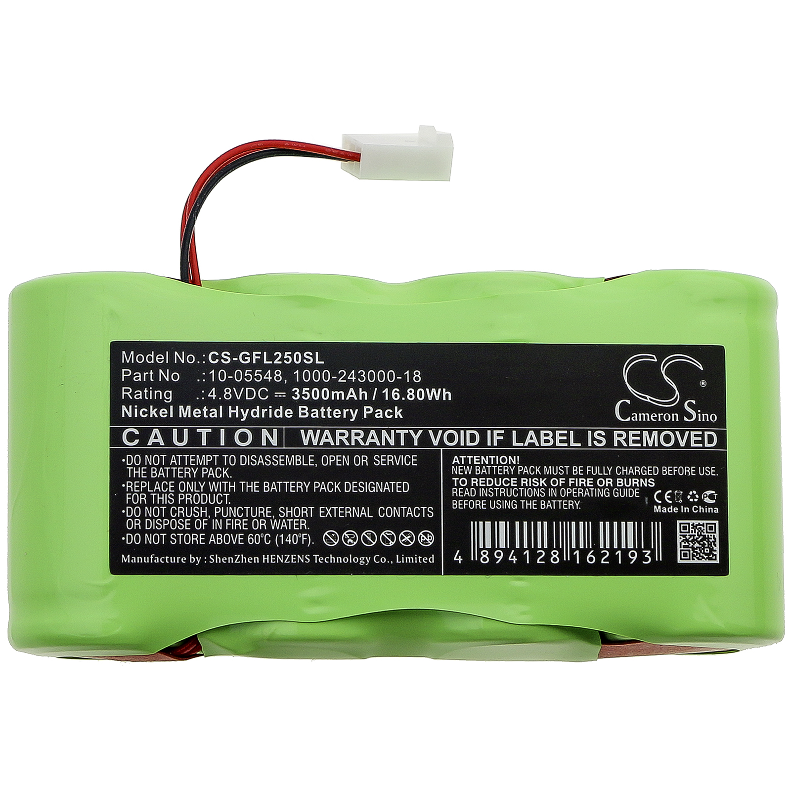 Geo-Fennel Fennel FL 250 VA-N Replacement Battery 3500mAh