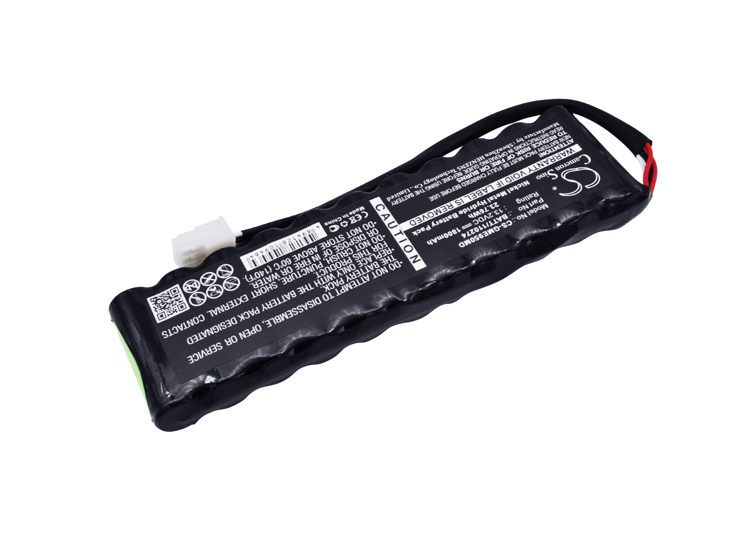 1800 mAh for GE 110274,120274,BATT/110274