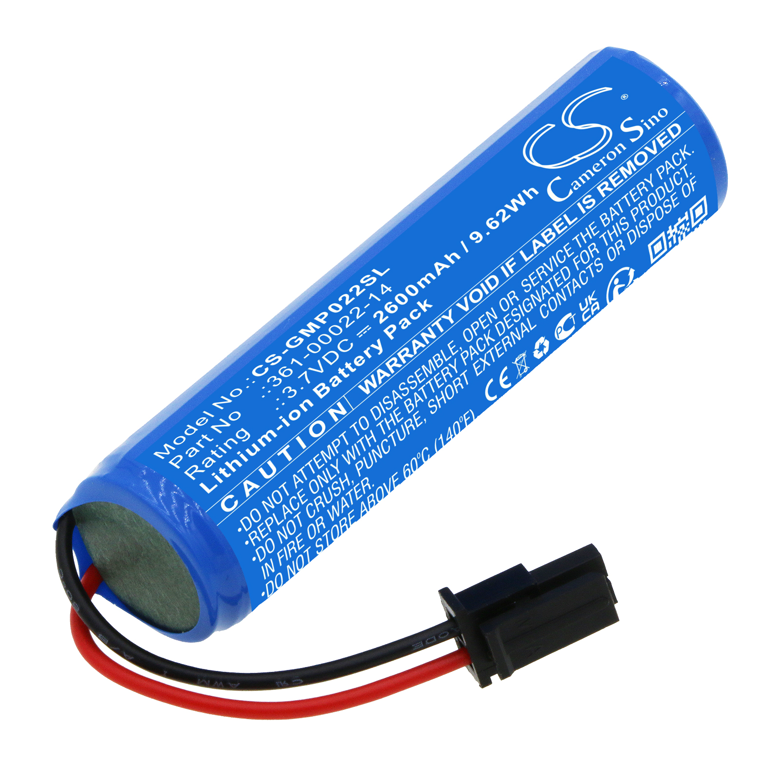 Garmin 010-12400-04 PRO Control 2 remote receiver Replacement Battery 2600mAh