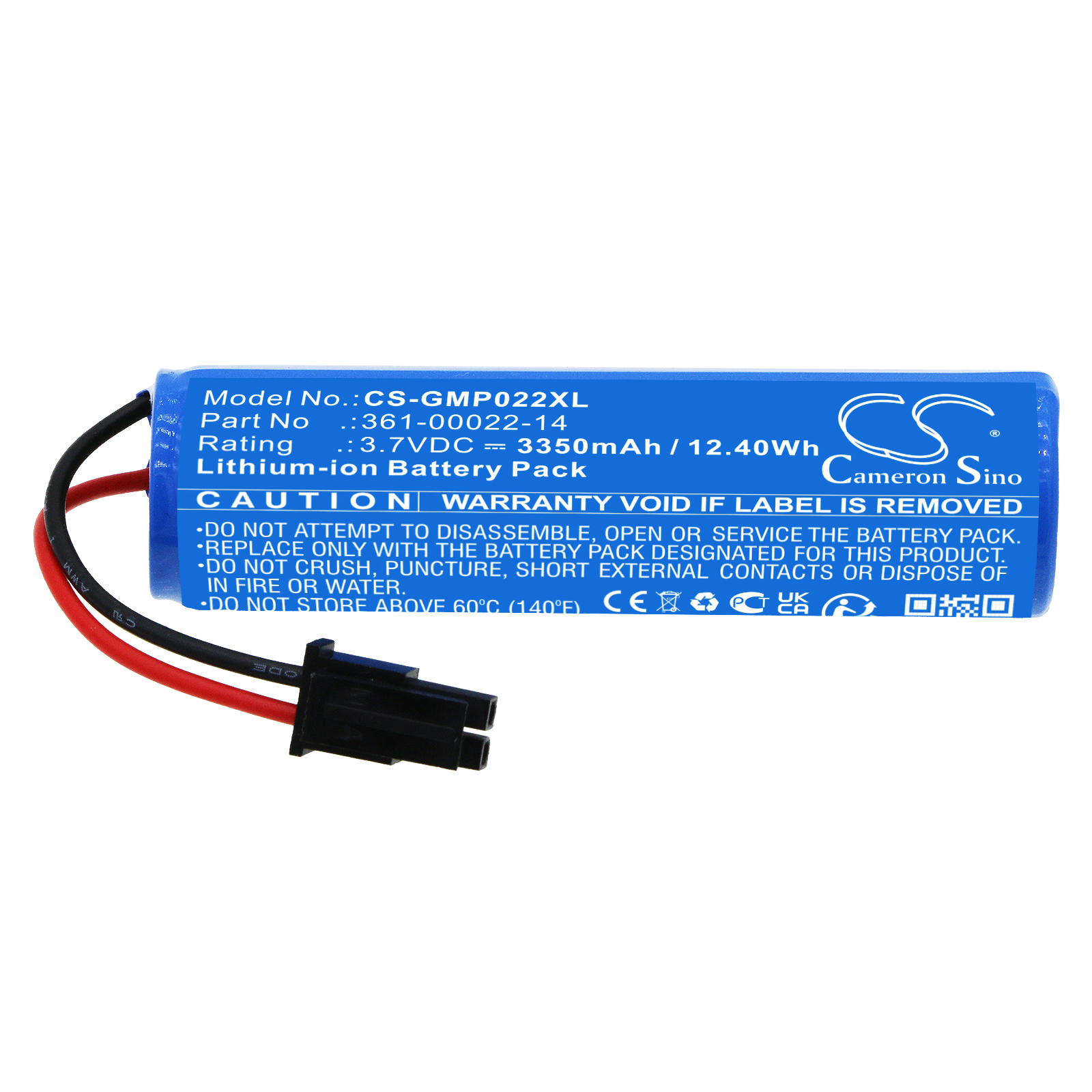 Garmin 010-12400-04 Dog Collar Replacement Battery 3350mAh