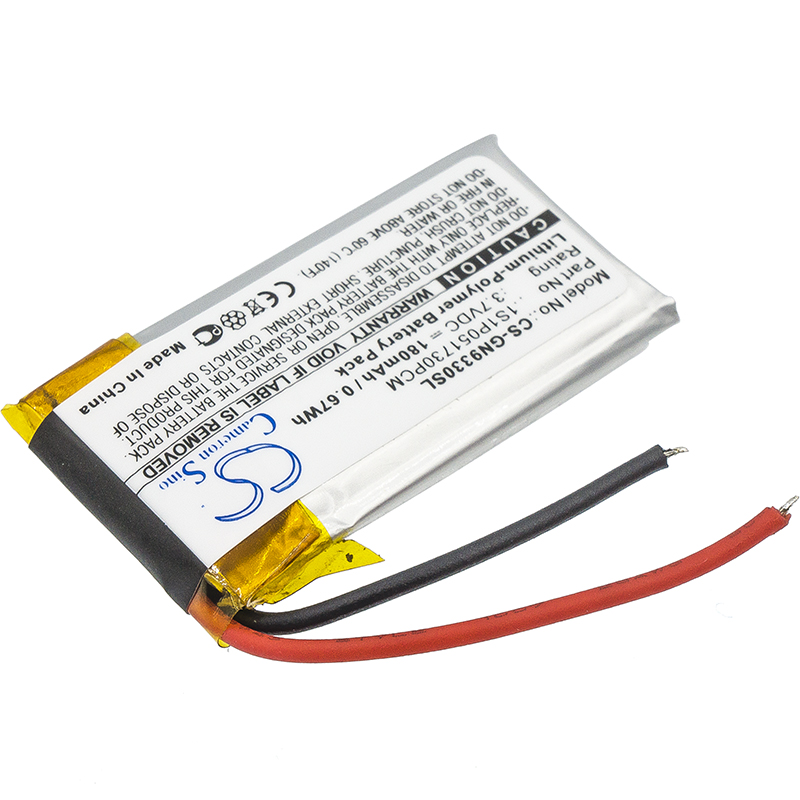 GN MAH GN9330 Netcom 9330 Replacement Battery 3.7V 180mAh
