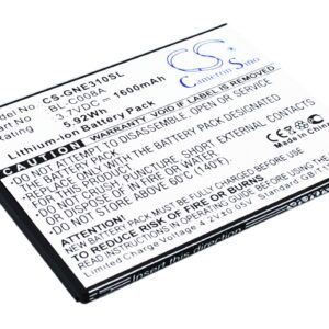 Fly IQ4410 GIONEE E3 GIONEE E3T GIONEE BL-C008A Replacement Battery 1600mAh