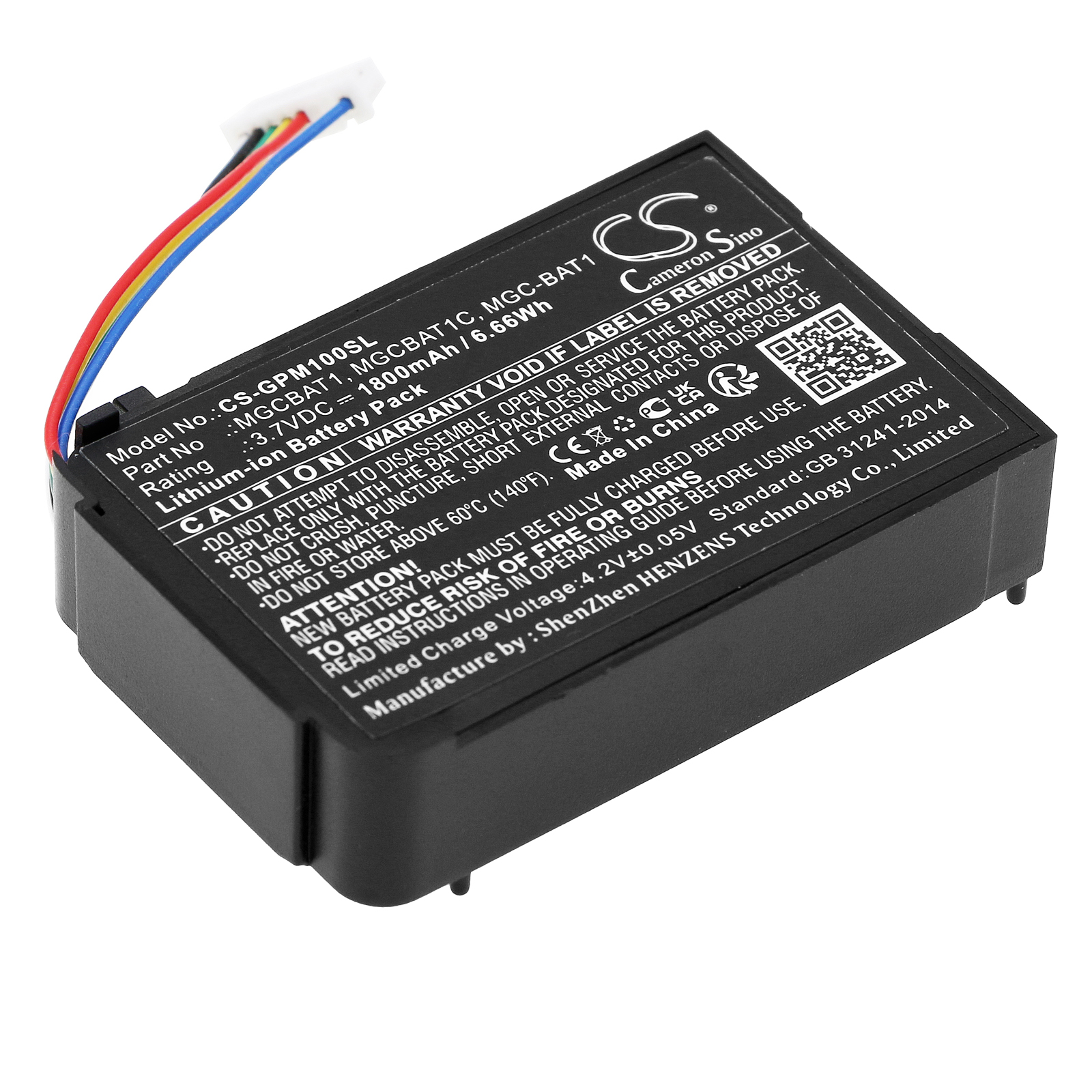 GasClip MGC MGC-PUMP Detectors Replacement Battery 1800mAh
