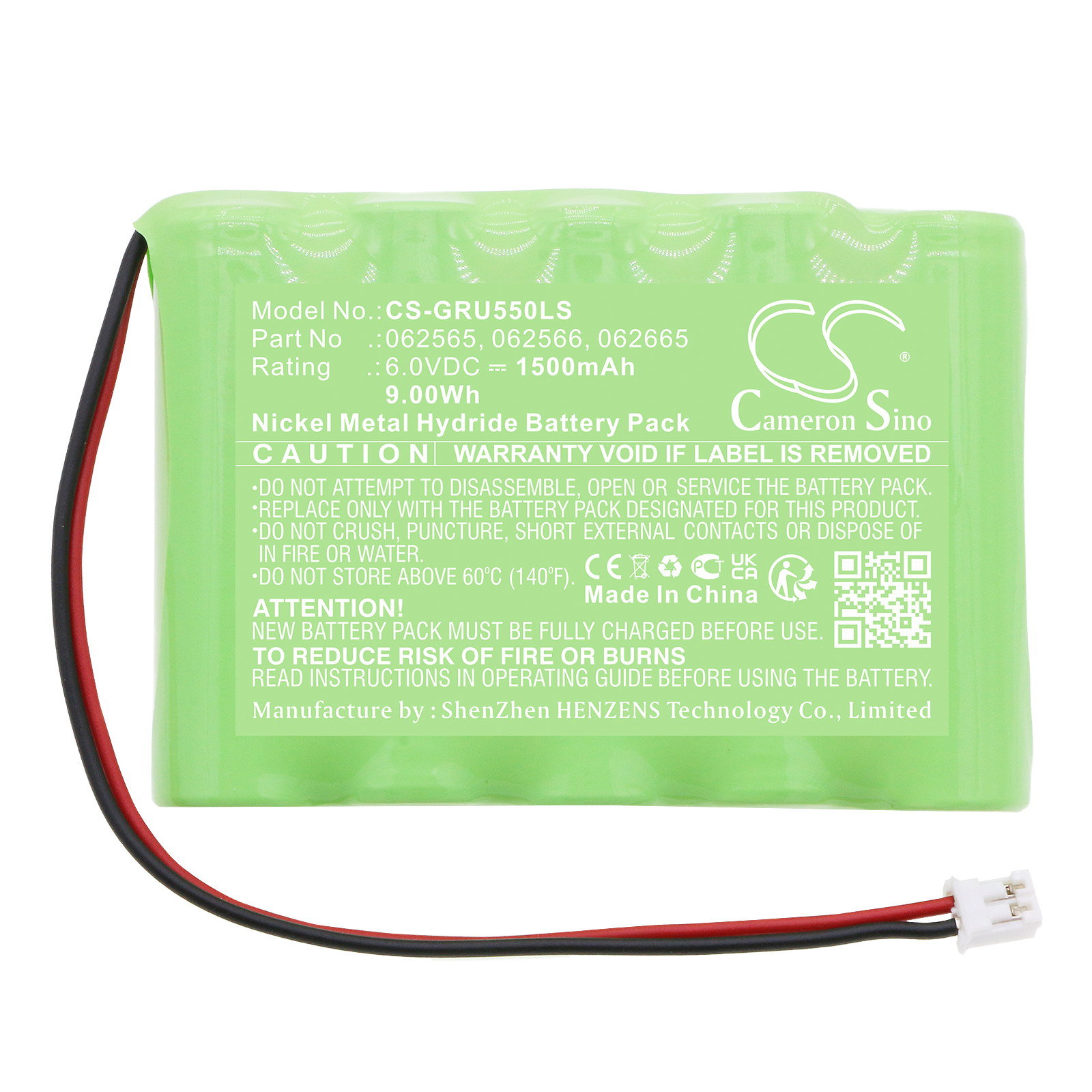 Legrand BAES Addressable SATI Connected 062565 Replacement Battery 1500mAh