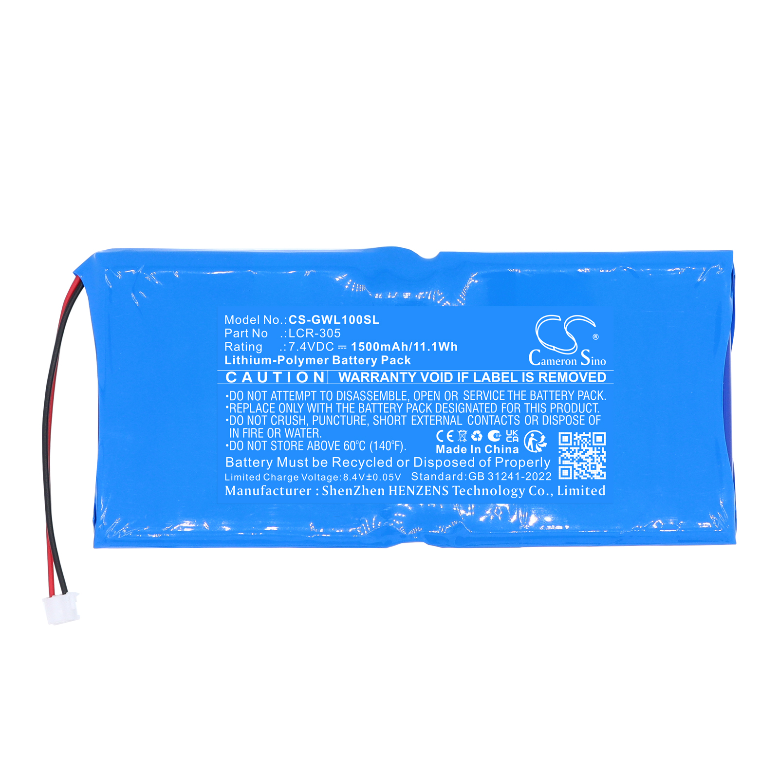 GW Instek LCR-1000 LCR-305 Replacement Battery 1500mAh