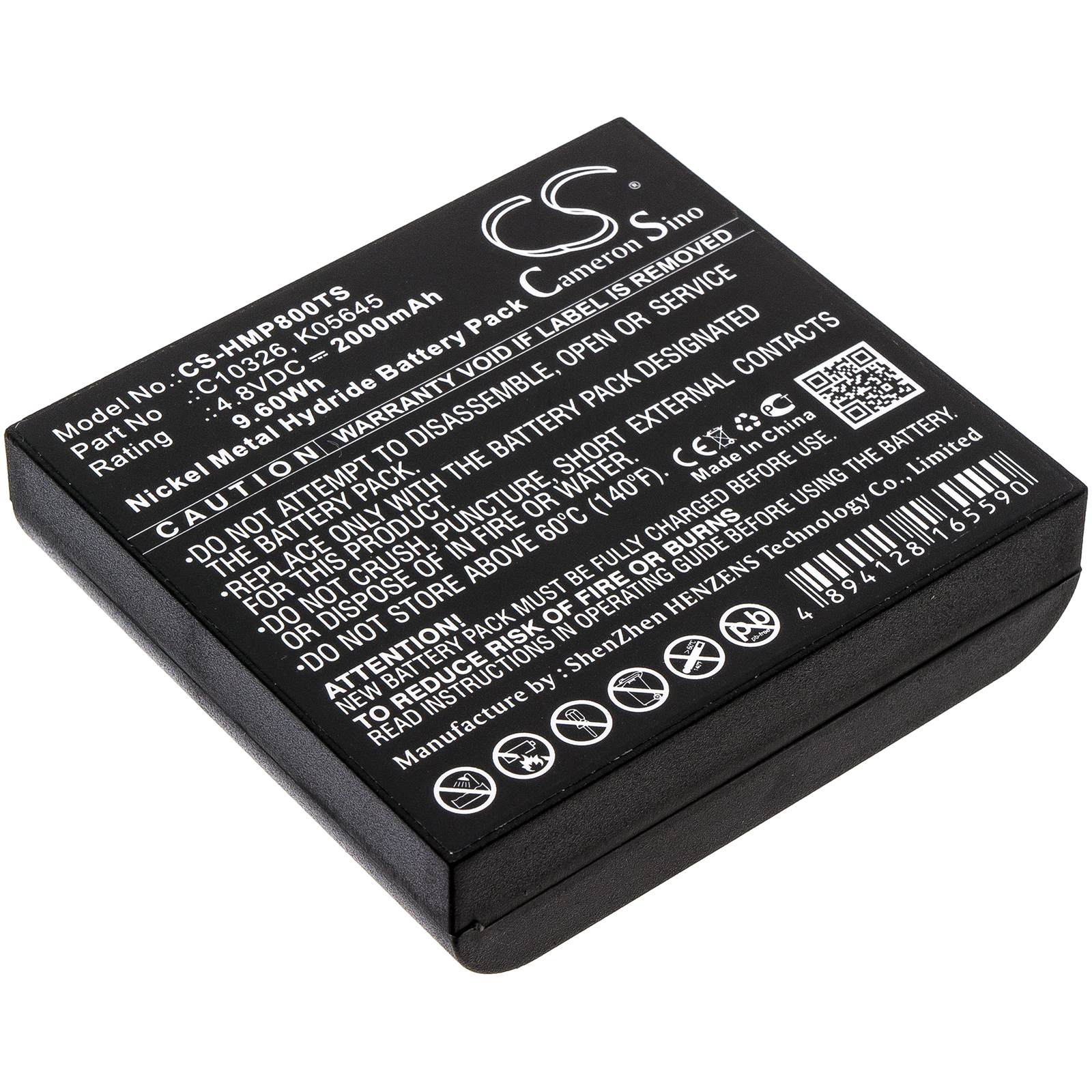 HME BP800 Beltpack C10326 K05645 Replacement Battery 2000mAh