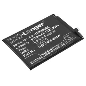 Honor X50 X50i HB526694EHW Mobile/SmartPhone Replacement Battery 5700mAh