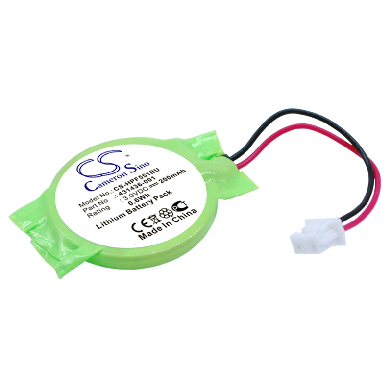 ECS HP 431436-001 CMOS/BIOS Replacement Battery 200mAh