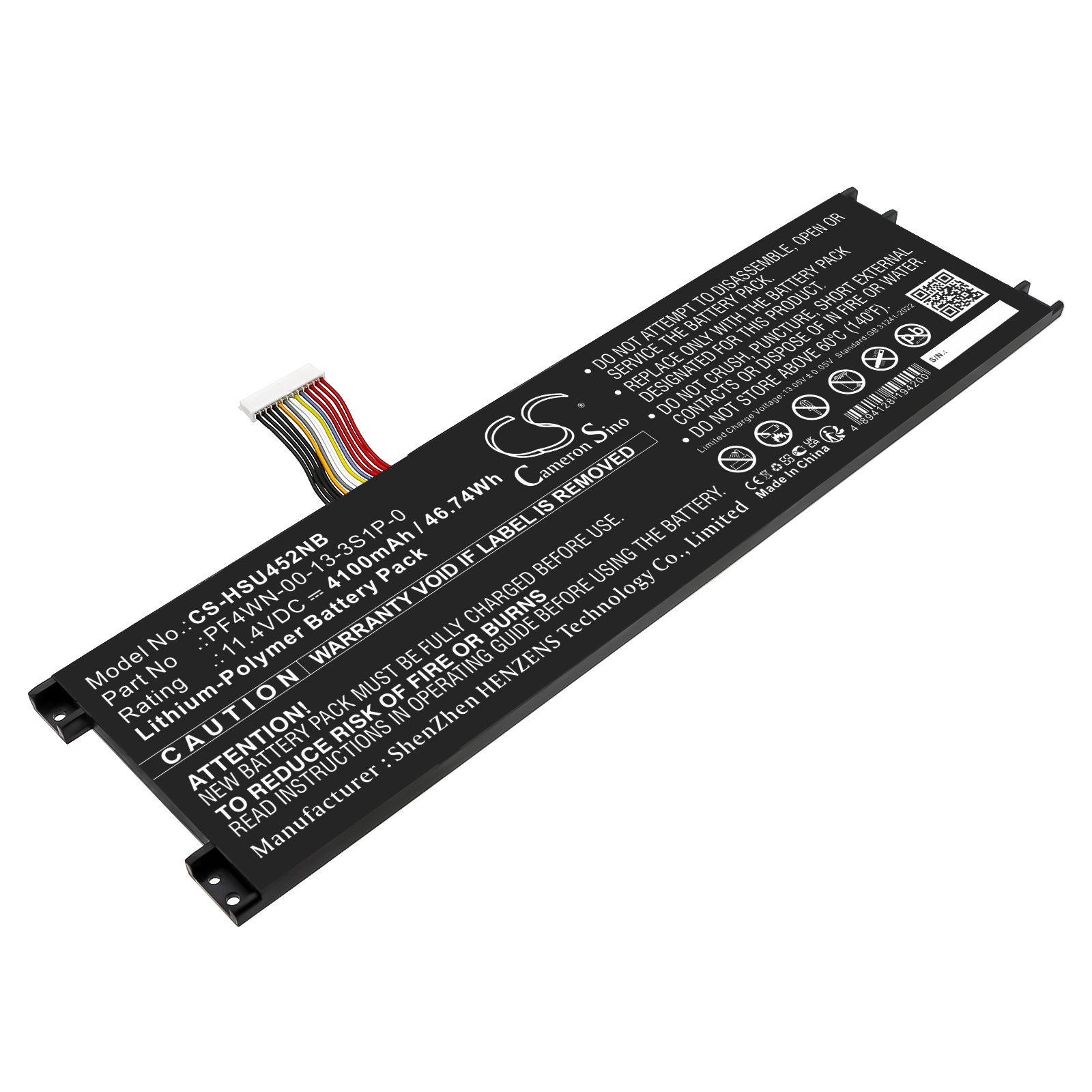 HASEE HPFS01 Kingbook U43S1 Replacement Battery 4100mAh