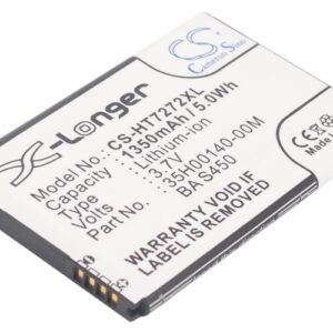 HTC 7 Mozart A315C A3360 A3366 A3380 A6390 A7272 Replacement Battery 1350mAh