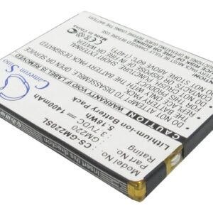 Archos Gmini 220 MP3 Player Replacement Battery 1400mAh