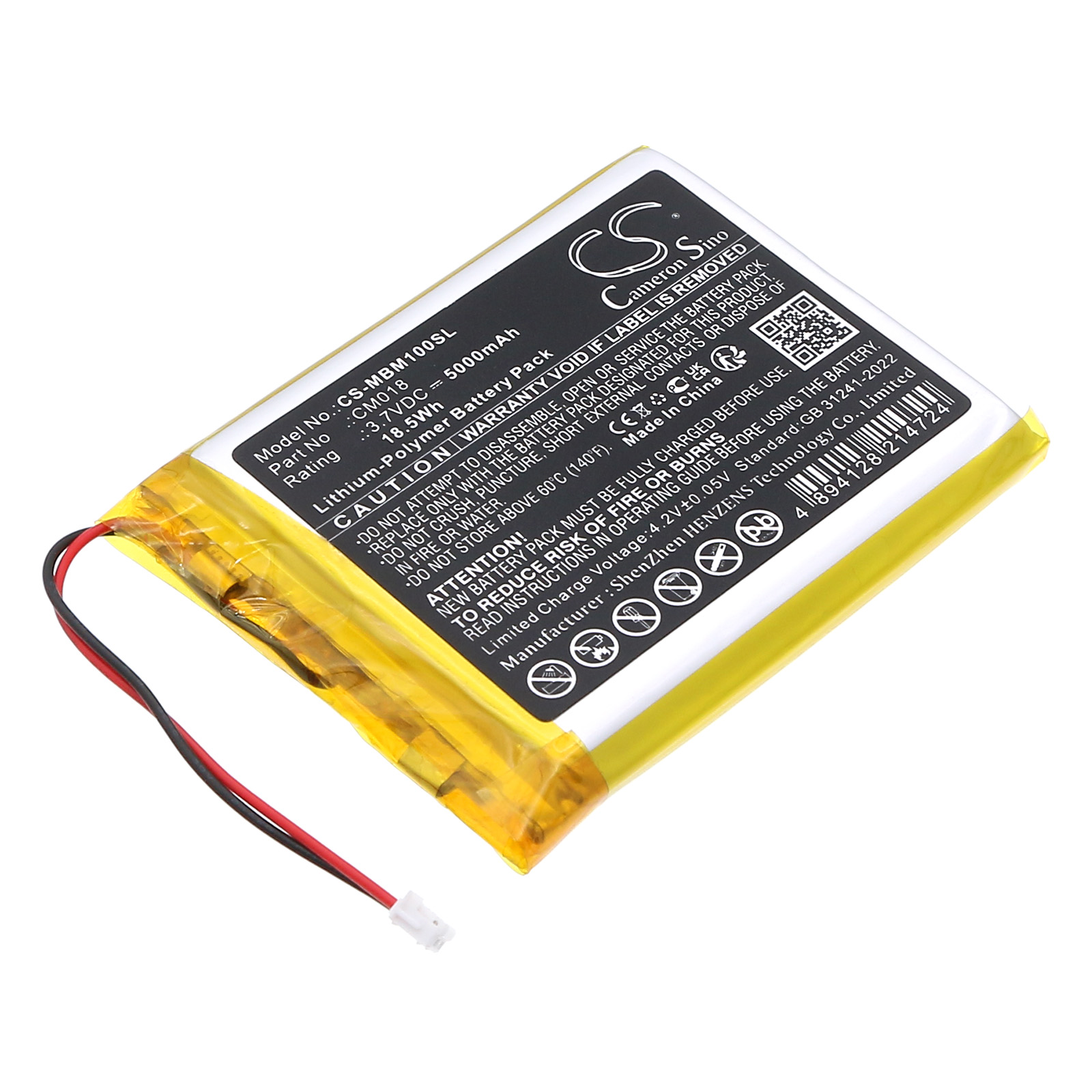 Imilab M1 CM018 Security System Replacement Battery 5000mAh