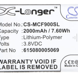 Mobistel Cynus F9 F303-S 615080005069 Replacement Battery 2000mAh