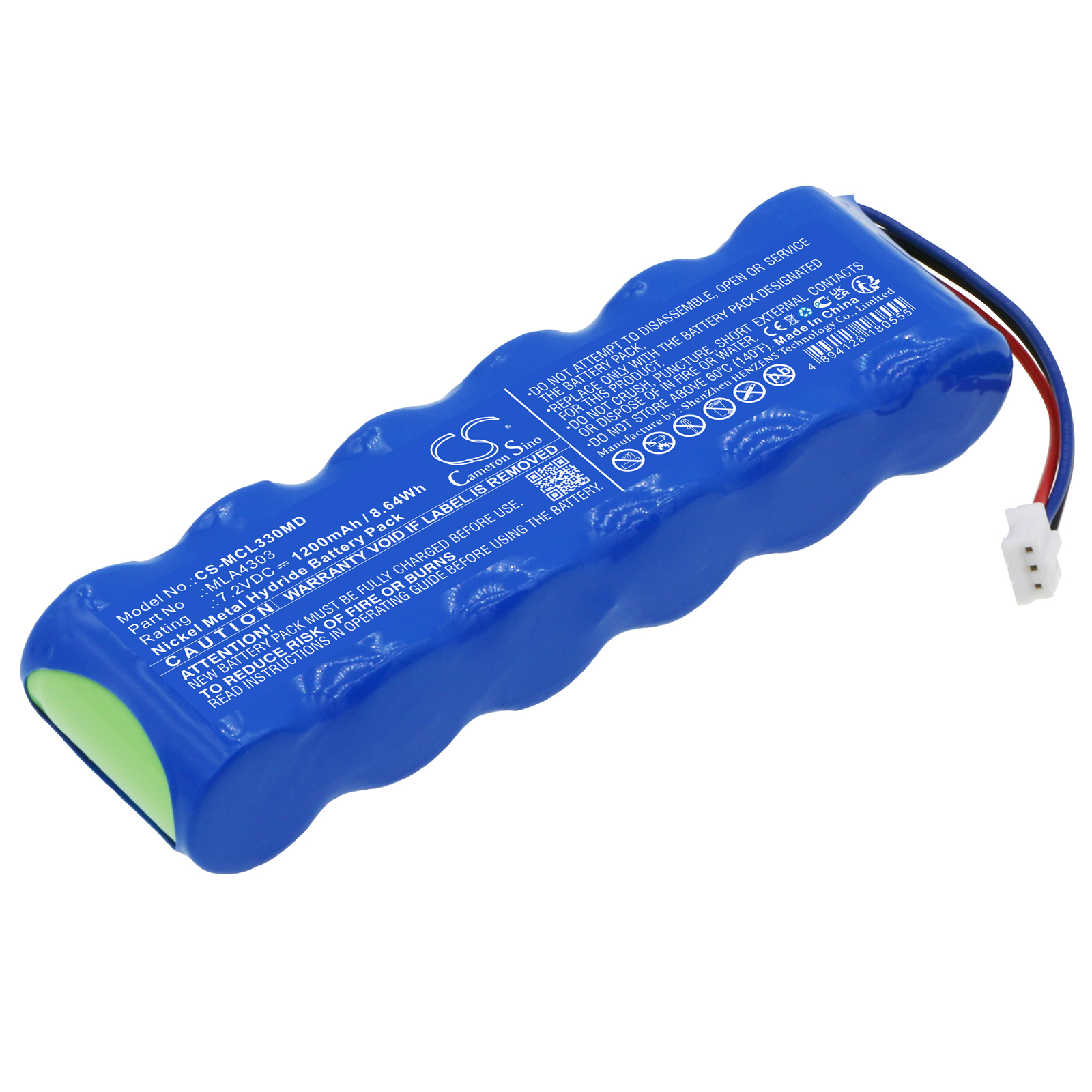 Micro Medical ML2000 MLA4303 Replacement Battery 1200mAh