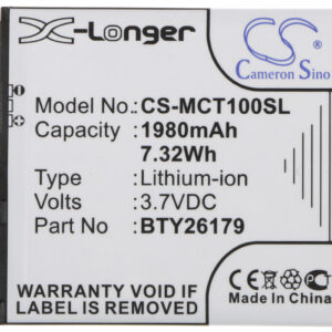Mobistel Cynus T1 BTY26179 Replacement Battery 1980mAh