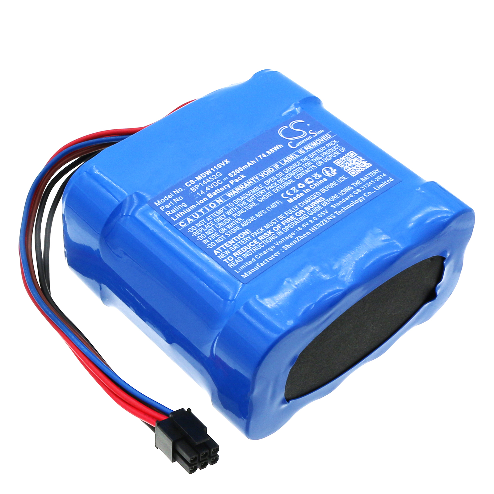 ETA 98600 Vacuum Replacement Battery 14.4V 5200mAh