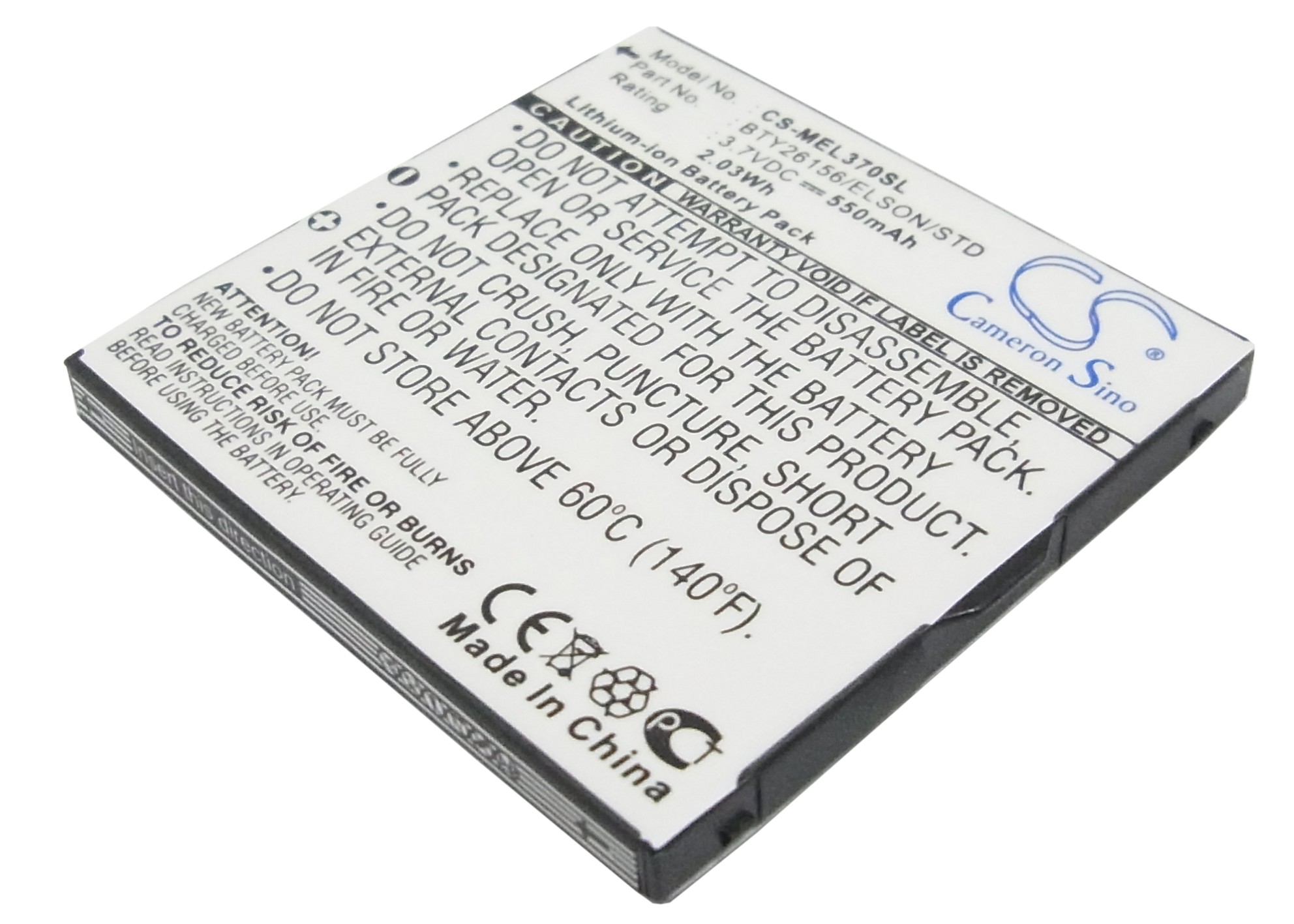 550 mAh for Elson EL370,Mobilfunk,Mobistel kat