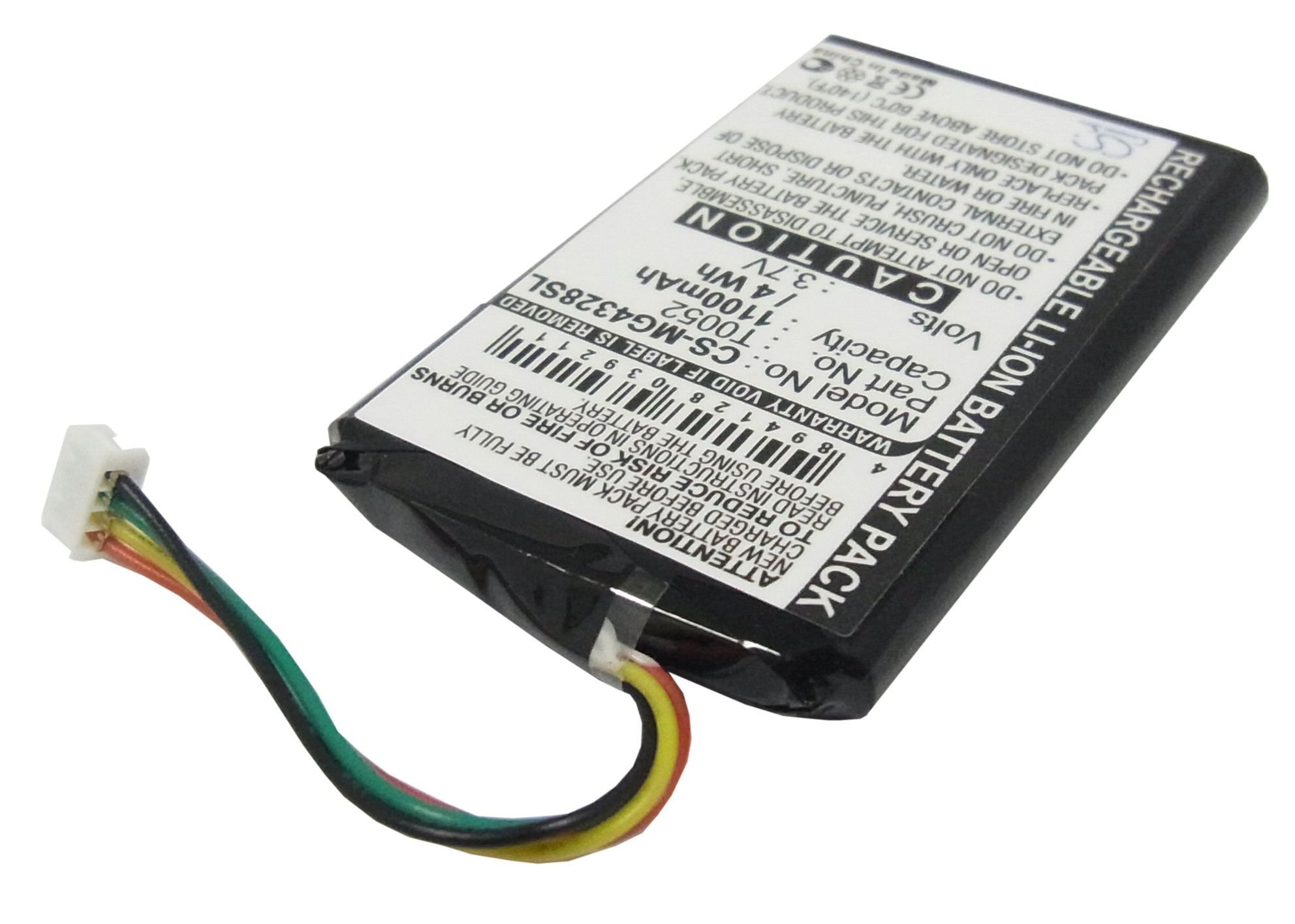 Typhoon Myguide 4328 CM-2 M10A Replacement Battery 1100mAh
