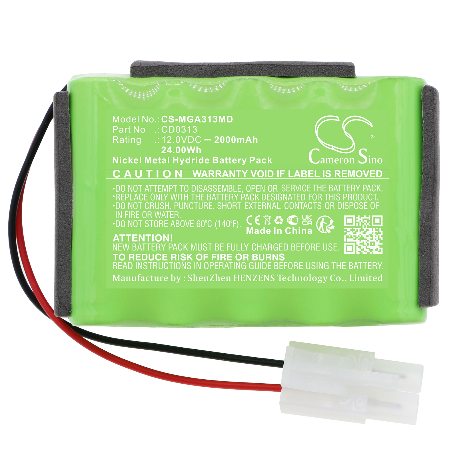 Mangar Airflo 12 CD0313 Medical Replacement Battery 2000mAh