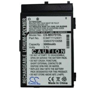 Mitac Mio A700 E3MT11124X1 Replacement Battery 3000mAh