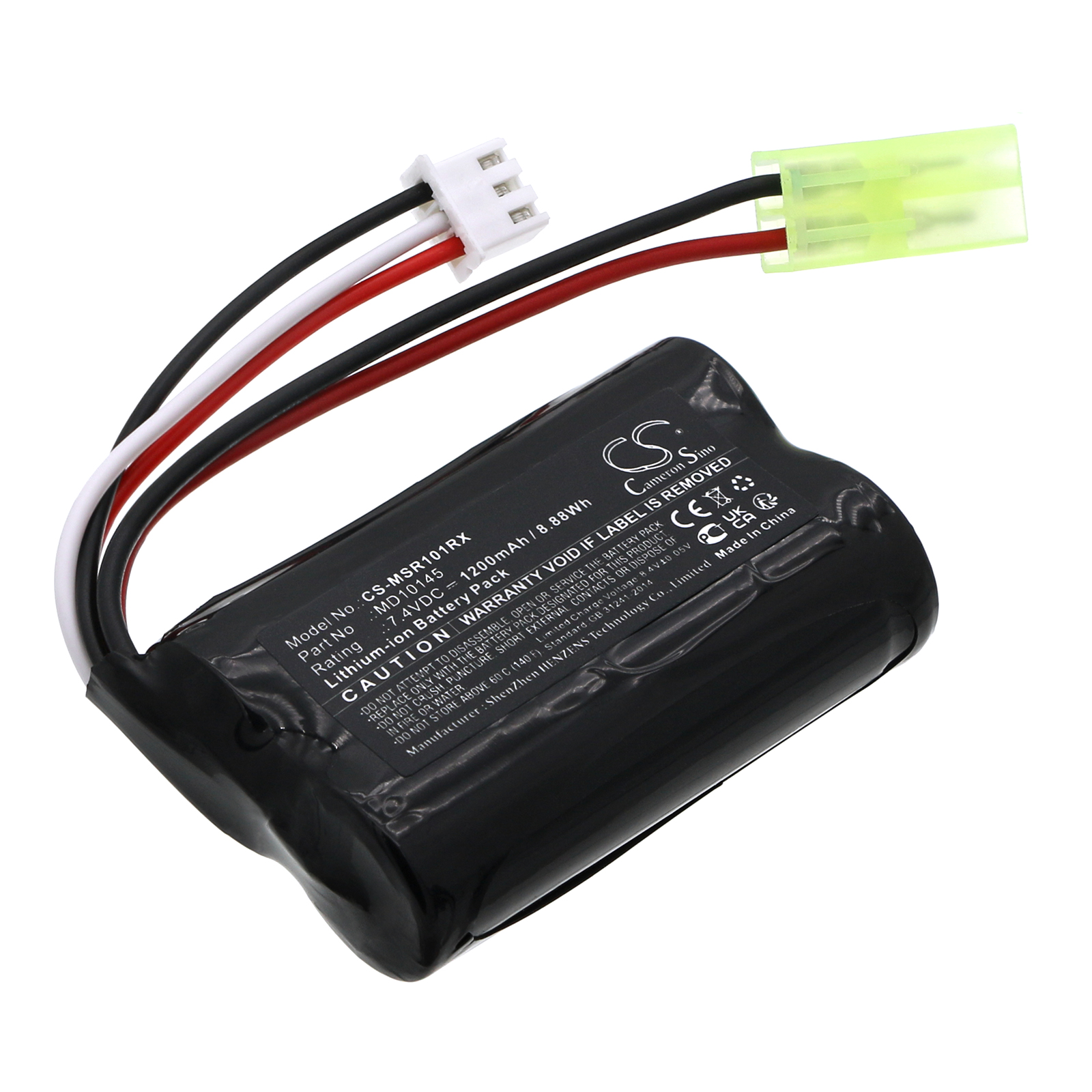 Replaces battery for Modster Vector SR48 Brushed, 1200mAh, 7.4V