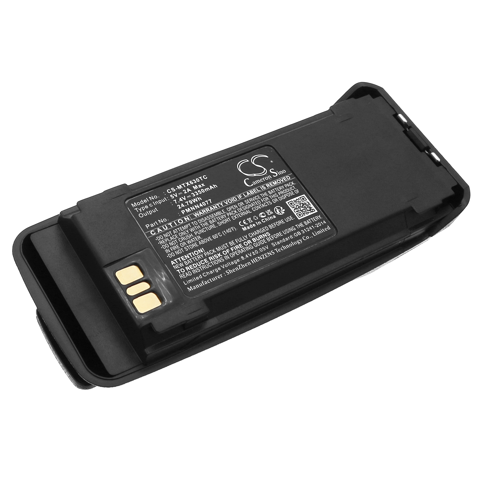 Motorola NNTN4066 Two-Way Radio Replacement Battery 3350mAh