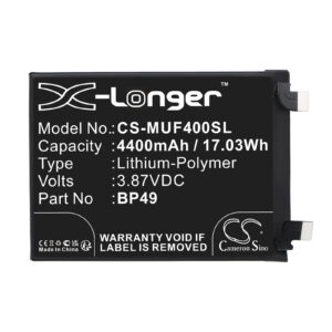 POCO 22021211RG 22021211RI F4 5G BP49 Replacement Battery 4400mAh
