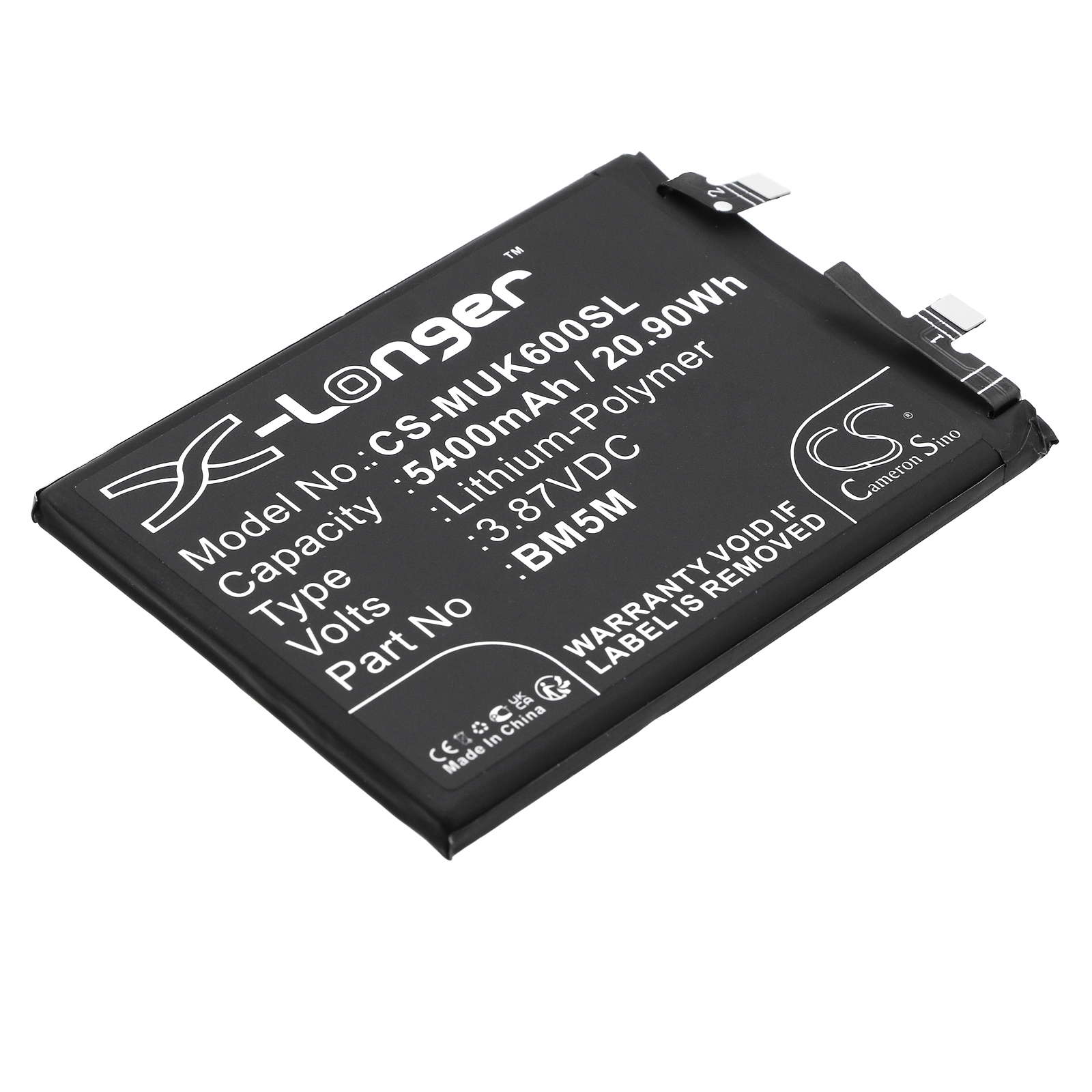 Redmi K60 BM5M Mobile/SmartPhone Replacement Battery 5400mAh